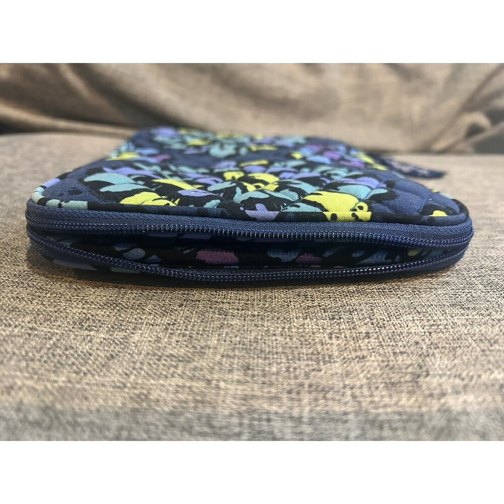 Vera Bradley E Reader Tablet Sleeve Indigo Pop Blue Purple Green Floral - Picture 7 of 10